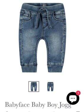 NWT  Babyface Baby Boy Jogg Denim Jeans Size 6  Months